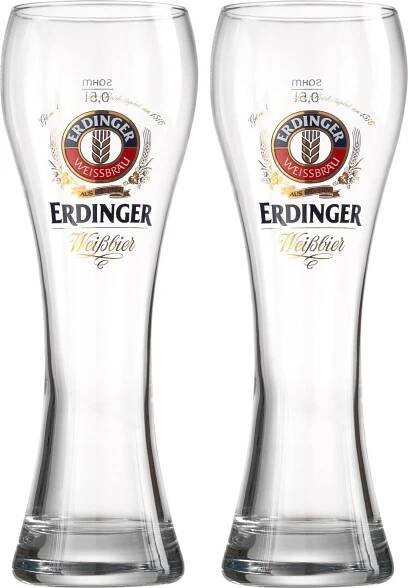Sklenice na pšeničné pivo Erdinger 0,5l - 2 kusy