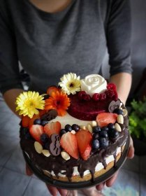 Low carb narozeninový dort
