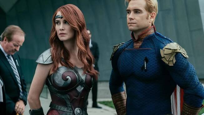 Dominique McElligott and Antony Starr, The Boys