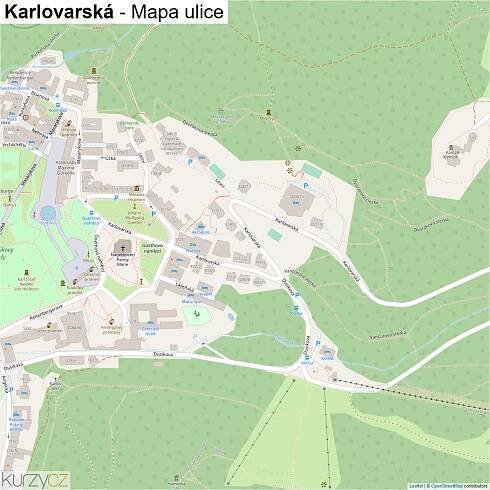 Karlovarská - mapy | Kurzy.cz
