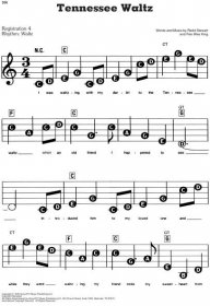 Tennessee Waltz Sheet Music Tennessee Waltz Easy Piano Sheet Music | My ...