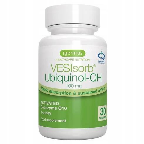 AKTIVNÍ KOENZYM Q10 ubiquinol 100 mg KANEKA kvalita PREMIUM formulí VESISORB