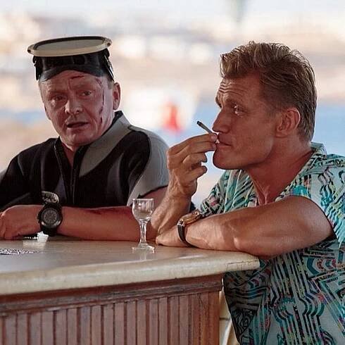 Malčišnik - Z natáčení - Vladimir Syčjov, Dolph Lundgren