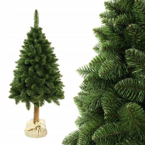 Borovice na kmeni umělý vánoční stromeček 220 cm