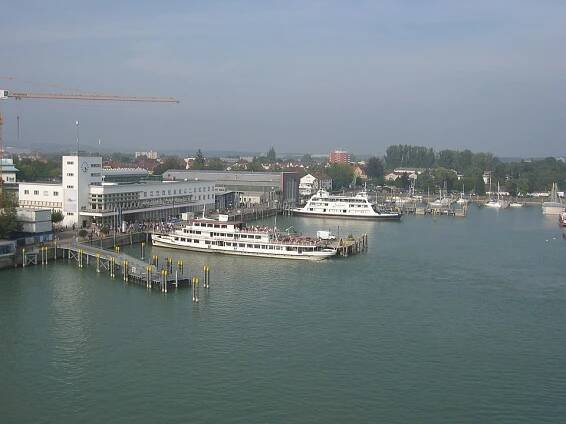 Haven van Friedrichshafen - Uitkijk vanaf haventoren
