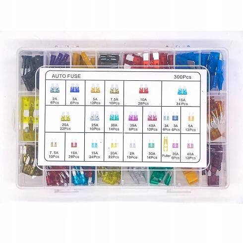 SADA 300 KS DESKOVÁ POJISTKA DO AUTA STANDARD MINI MIX DRŽÁK Váha výrobku včetně jednotkového obalu 0.35 kg