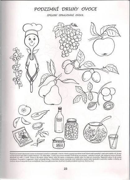 an image of food and drink in the pages of a coloring book, with instructions for how to draw it