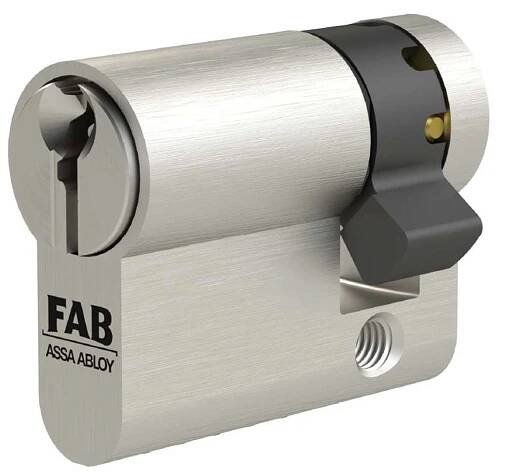 FAB Cylindrická vložka FAB3HOME 30/10, RC3/BT3, Z, 6 klíčů, satén nikl, blister
