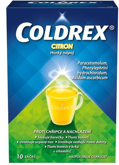 Coldrex Horký nápoj Citron 10 sáčků