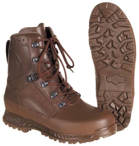 Boty HAIX Combat High Liability Boots GoreTex hnědé Velká Británie hladká kůže originál