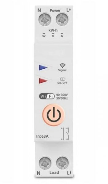 Wifi relé stykač na DIN lištu TUYA - 16A | dratek.cz