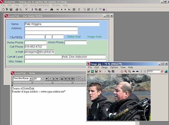 ScubaTrak Dive Log Software is the ultimate diver information system from AquaAddicts Inc.
