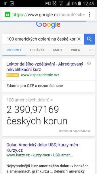 Dolary výsledek