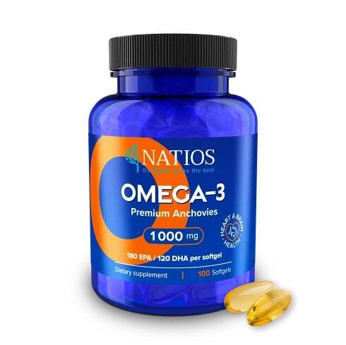NATIOS Omega-3 Premium Fish Anchovies