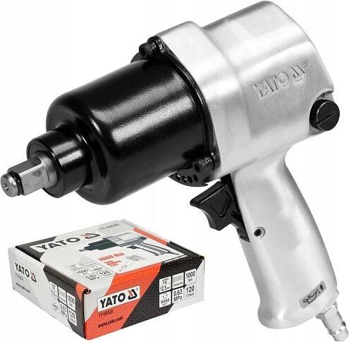 YATO UNIVERZÁLNÍ PNEUMATICKÝ PŘÍKLEPOVÝ KLÍČ 1/2 1000 Nm TWIN HAMMER YT-09528