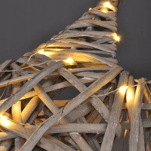 Solight Ratanová hvězda 40 LED 40 cm