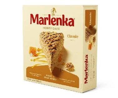 Medový dort MARLENKA® s vlašskými ořechy 800 g