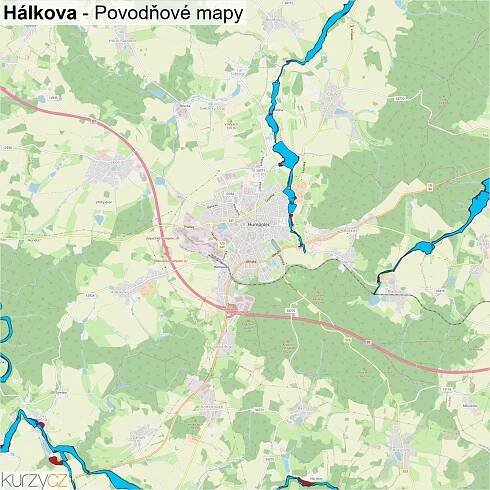 Hálkova - mapy | Kurzy.cz