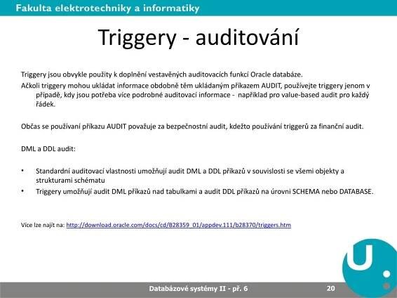 PPT - Databázové systémy II PowerPoint Presentation, free download - ID:6041471