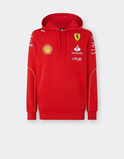 Felpa con cappuccio Replica Team Scuderia Ferrari 2024