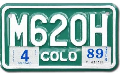 Americká SPZ Colorado M620H moto