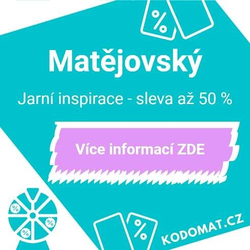 Matějovský slevové kódy, kupóny a slevy – Říjen 2025 – Kódomat.cz