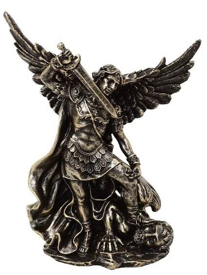 Dekorativní figurka archanděla Michaela bojujícího s drakem - MC-23146