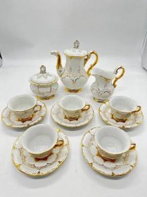Míšeň, Meissen porcelánový kávový servis - Starožitnosti a umění