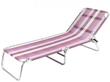 Lehátko Beach růžová - Zahradní židle