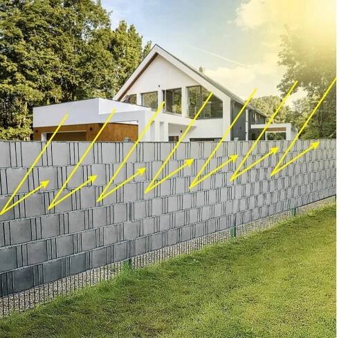 Plotová páska Šedá Krytka pre UV plotové panely 19x35 m + klipy Výška 0.19 m