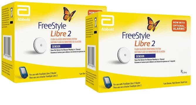 FreeStyle Libre 2 Sensor [ 2 Pack ] For 28 day Monitoring