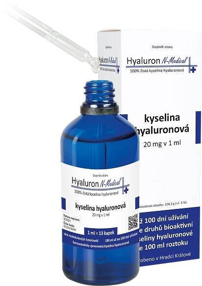 N-Medical Hyaluron 100% kyselina hyaluronová 100 ml