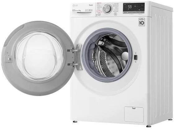 LG FA94V5UVW0 pračka Zepředu 9 kg 1400 RPM A Bílá Váha výrobku včetně jednotkového obalu 74 kg