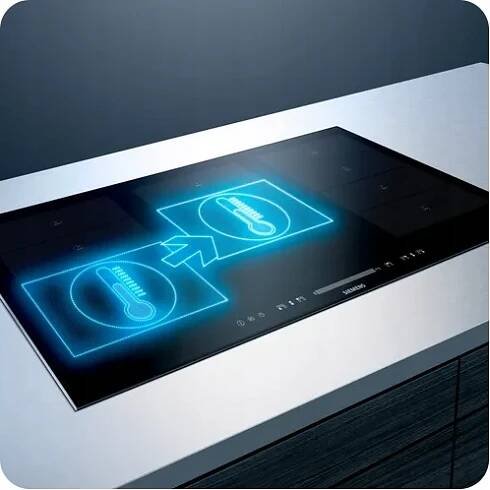 Indukční varná deska SIEMENS EX875KYW1E montáž na desku iQ700 Výška výrobku 5.1 cm