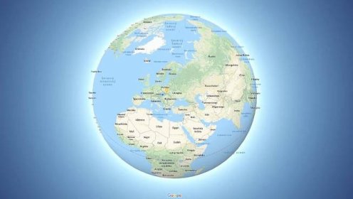 Google Mapy zobrazovanie Zeme