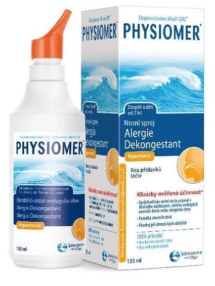 Physiomer Alergie a nosní dutiny Hypertonic 135 ml