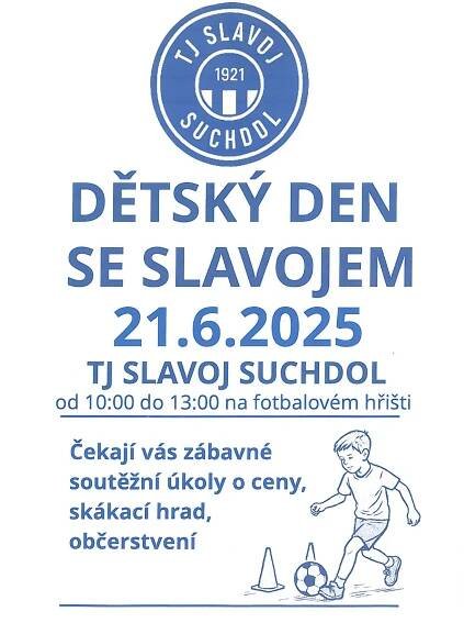 DEN DĚTÍ A MLÁDEŽE S TJ SLAVOJ - Městská část Praha-Suchdol