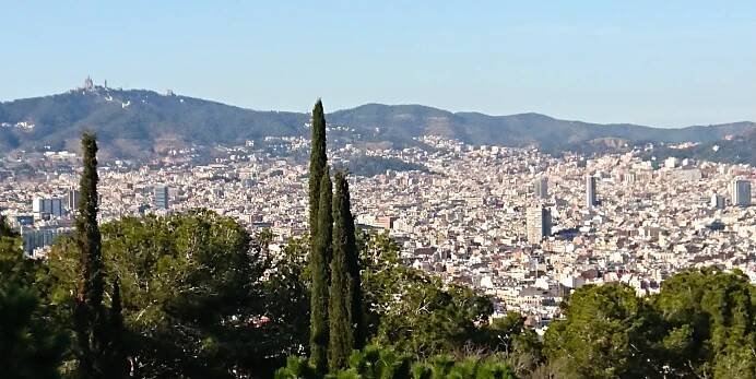 Barcelona: pohled z Montjuïc