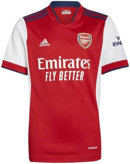 Adidas Arsenal FC domácí 2021/2022 červená/bílá UK Junior XS Dětské