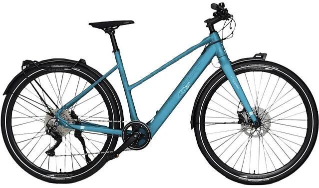 BBF E-Trekking eUrbanrider 2.0 Trapez Bafang 410 Wh 28 palců RH 55 cm Blue