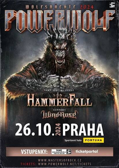 26.10.2024 | Powerwolf | Praha | PRAGOKONCERT BOHEMIA, a.s.