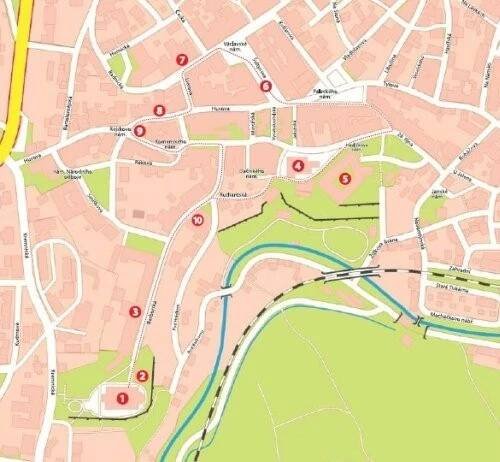 Mapa prohlídky.