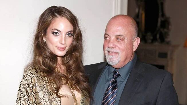 Alexa Ray Joel poses with her father Billy Joel.
