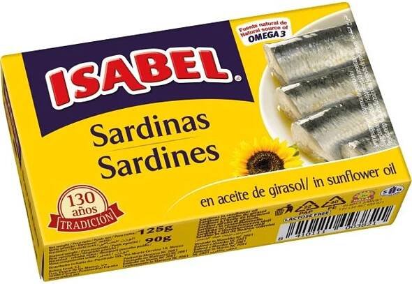 Isabel Sardinky ve slunečnicovém oleji 125 g