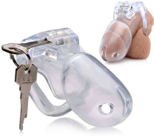 KLEC NA PENIS SE ZÁMKEM NA KLÍČ, PÁS CUDNOSTI - Erotické pomůcky a příslušenství