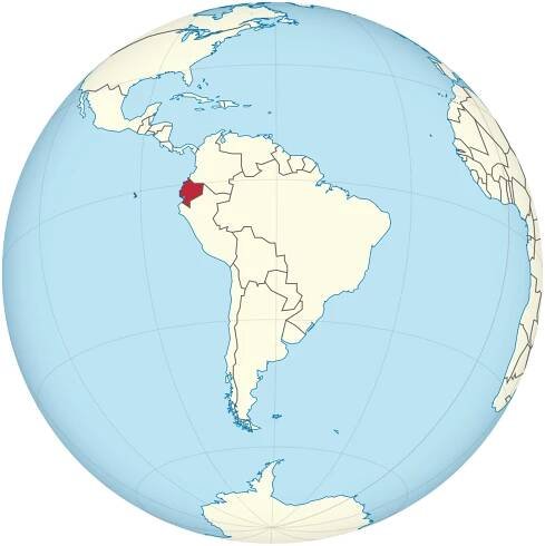 Log vo Ecuador in Sidamerika
