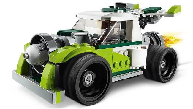 LEGO Creator 3 v 1 31103 Raketové auto + originální LEGO taška! Název sady Rakietowy samochód
