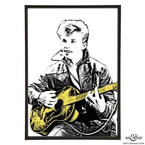 Tommy Steele pop art print by Art & Hue
