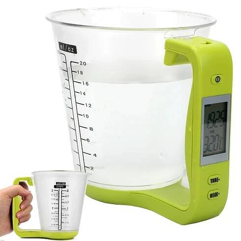 Verk 07242 Digitální kuchyňská odměrka 1kg/1g, zelená - 07242_Z - Priceorcan.cz