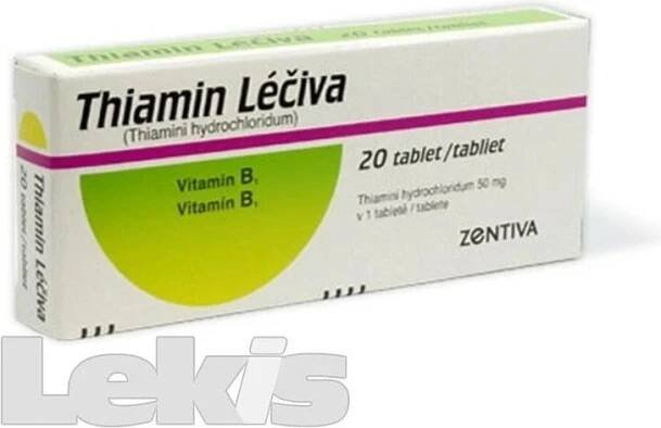 THIAMIN LÉČIVA POR 50MG TBL NOB 20